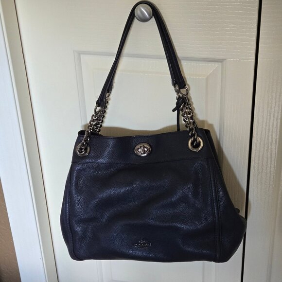 Coach - Edie Turnlock Shoulder Bag - Picture 1 of 3